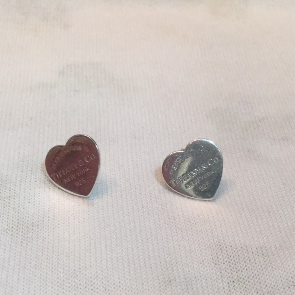 Authentic Tiffany and Co. heart earrings